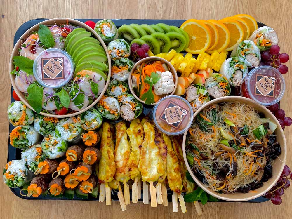 Slide Tropical brunch for two