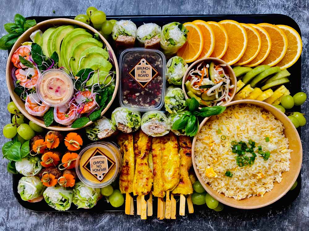 Slide Tropical brunch for four